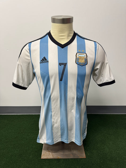Argentina 2013/14 Angel Di Maria #7 Home Shirt | Retro Screamers