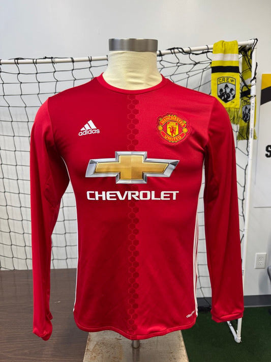 Manchester United 2016/17 Zlatan Ibrahimovic #9 Home Longsleeve Shirt | Retro Screamers