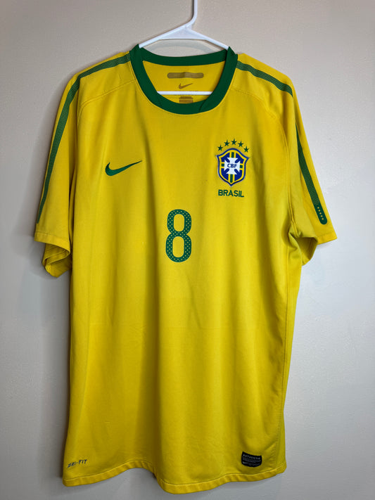 Brazil 2010/11 Kaka #8 Home Shirt | Retro Screamers