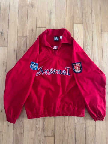 Arsenal 1994 Red Denim Drill Jacket - L