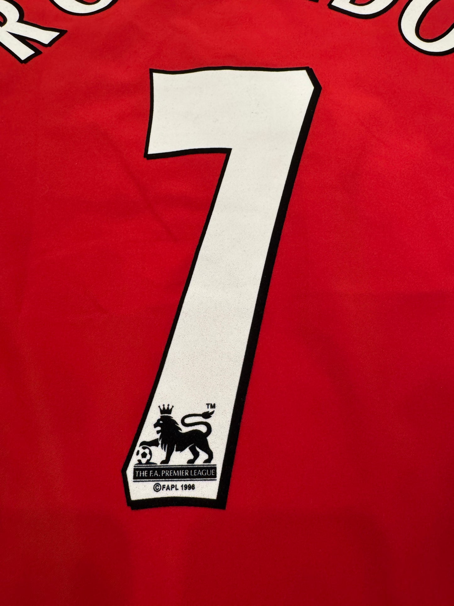 Manchester United 2003 Ronaldo #7 Home Shirt w/ Patches - L