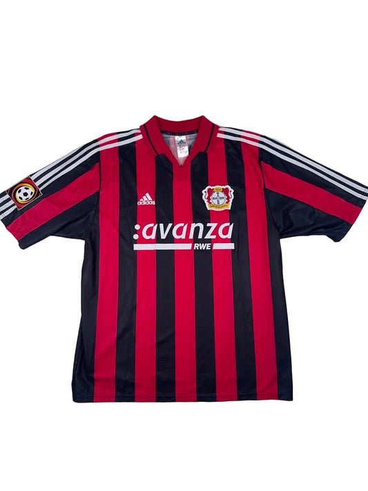 Bayer Leverkusen 1999/00 Ulf Kirsten #9 Match Prepared Home Shirt - XL