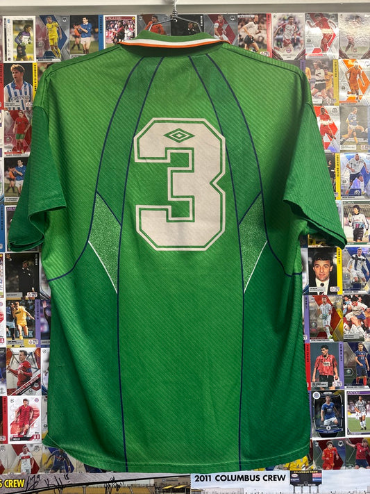 Ireland 1995/96 #3 Home Shirt - L