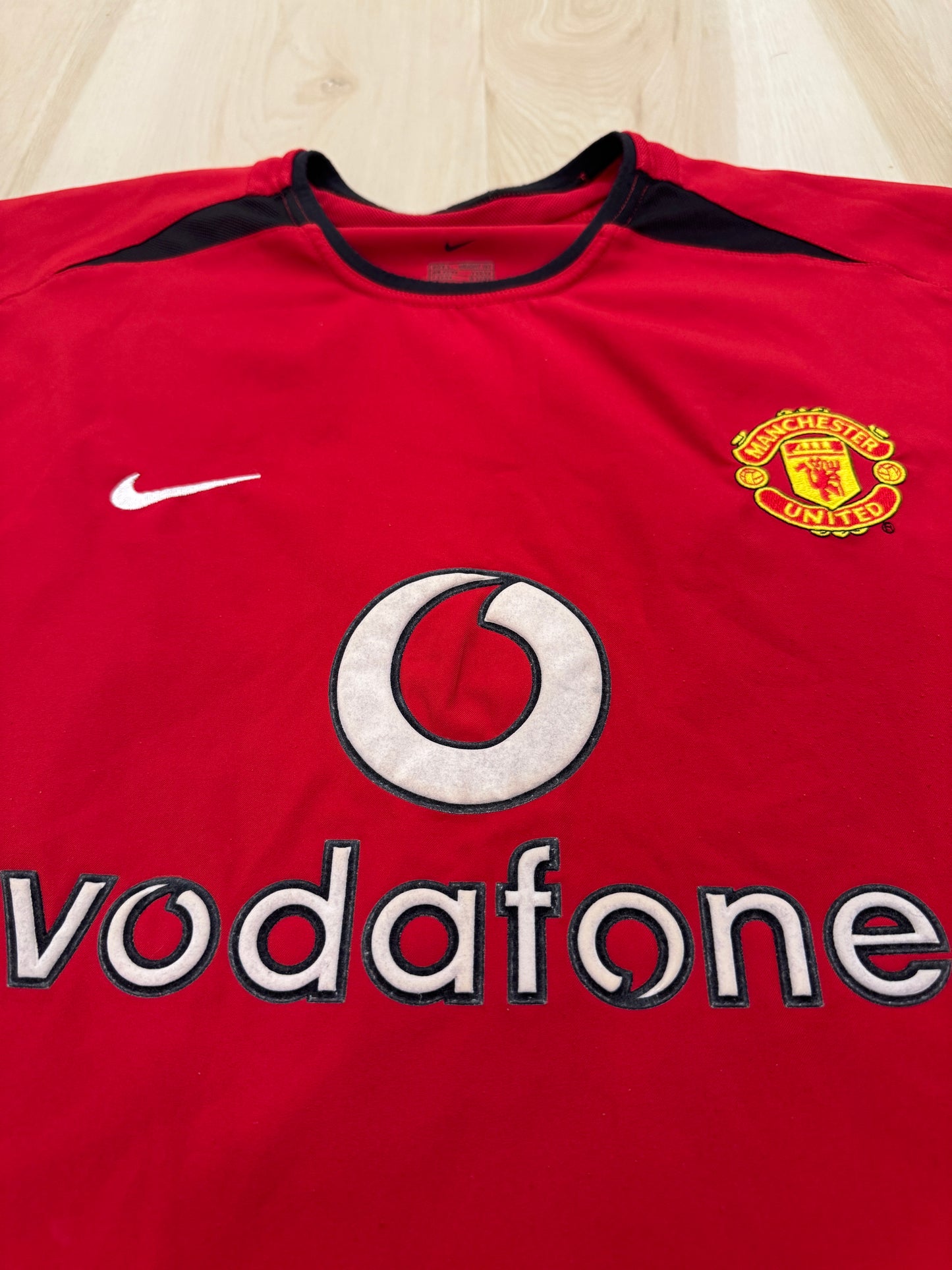 Manchester United 2003 Ronaldo #7 Home Shirt w/ Patches - L