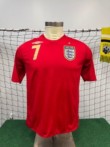 England 2006/07 Beckham #7 Away | Retro Screamers