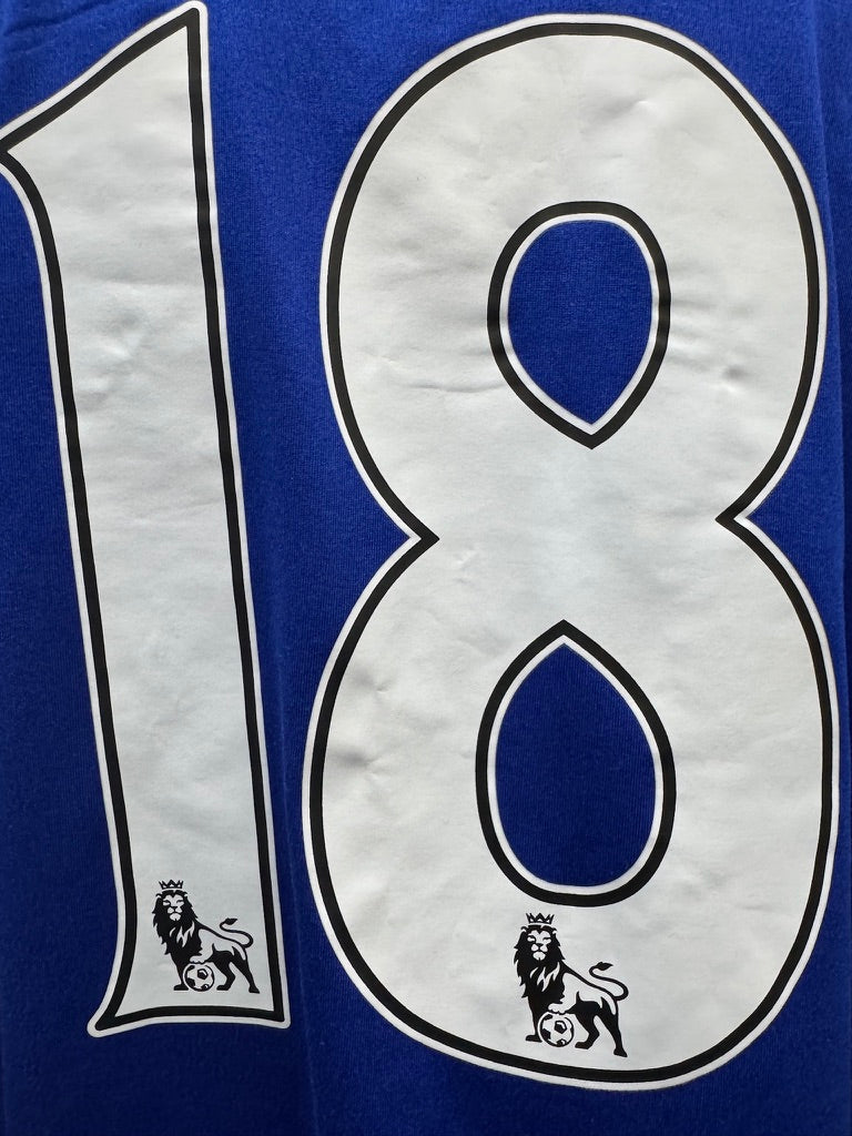 Everton 2011 Neville #18 Home w/ patches - XL