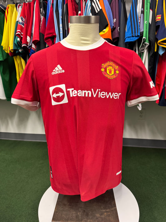 Manchester United 2021 Player Issue Cavani #7 Home Shirt - L