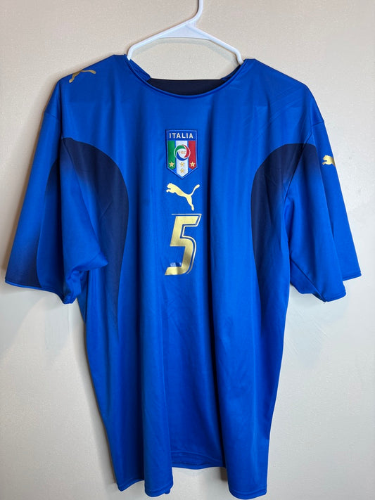 Italy 2006/07 Cannavaro #5 Home Shirt | Retro Screamers