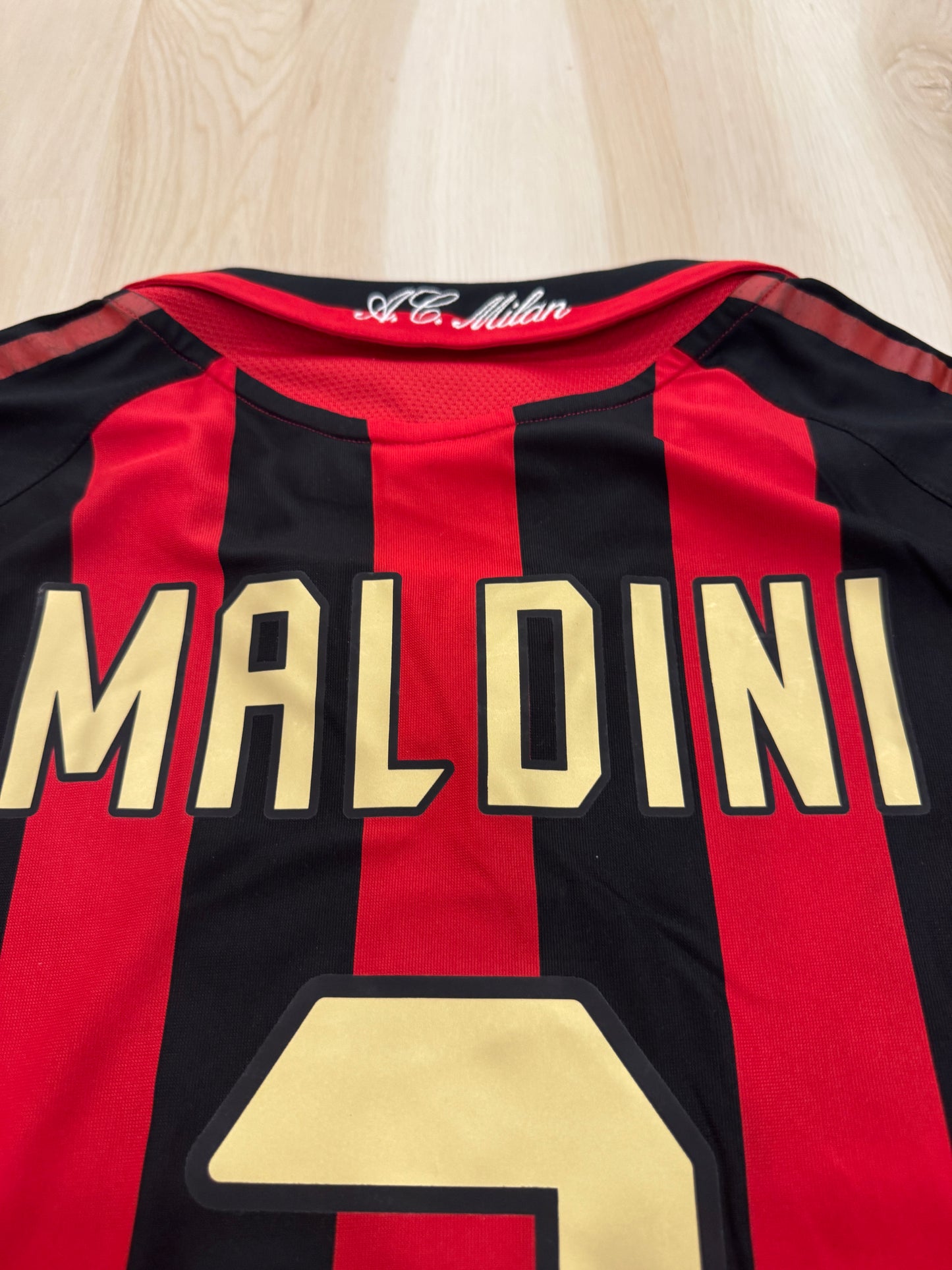 AC Milan 2005 Maldini #3 Home Shirt - XL