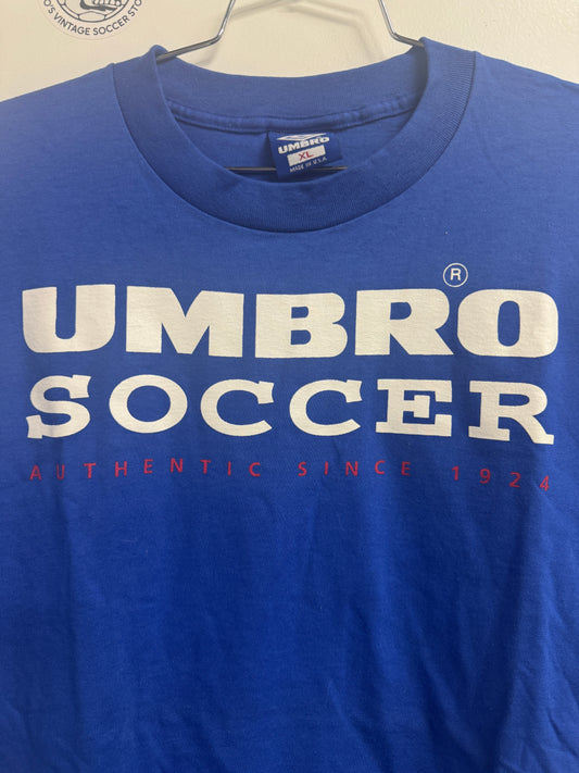 Vintage Umbro Made in USA Single Stitch Soccer Tee - XL