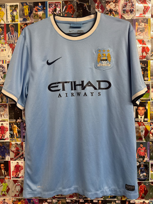 Manchester City 2013/14 Yaya Toure #42 Home Shirt - XL