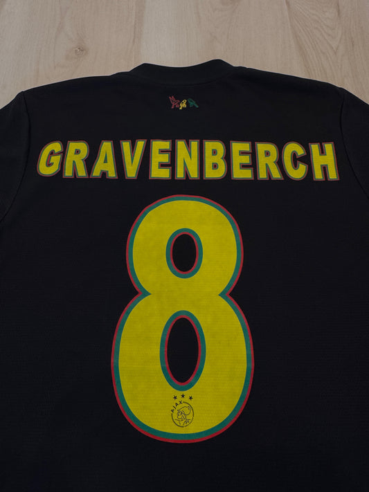Ajax 2021 Ryan Gravenberch #8 Away Shirt w/ Patches | Retro Screamers