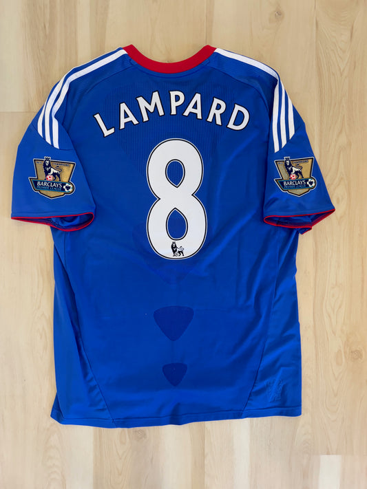 Chelsea 2010 Lampard #11 Home Shirt w/ Patches - L