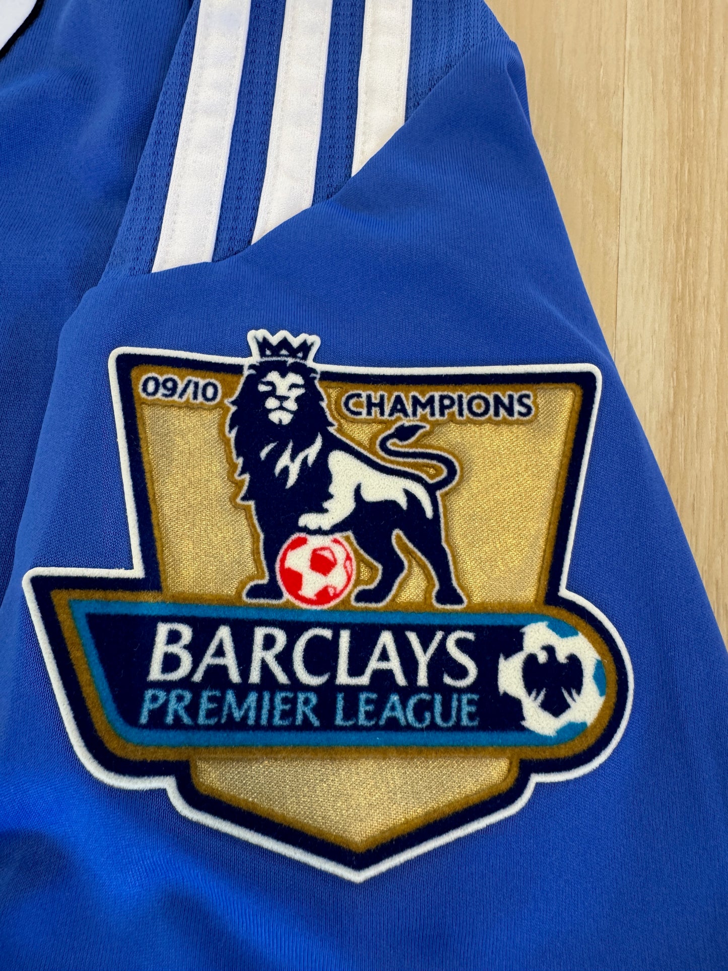 Chelsea 2010 Lampard #11 Home Shirt w/ Patches - L