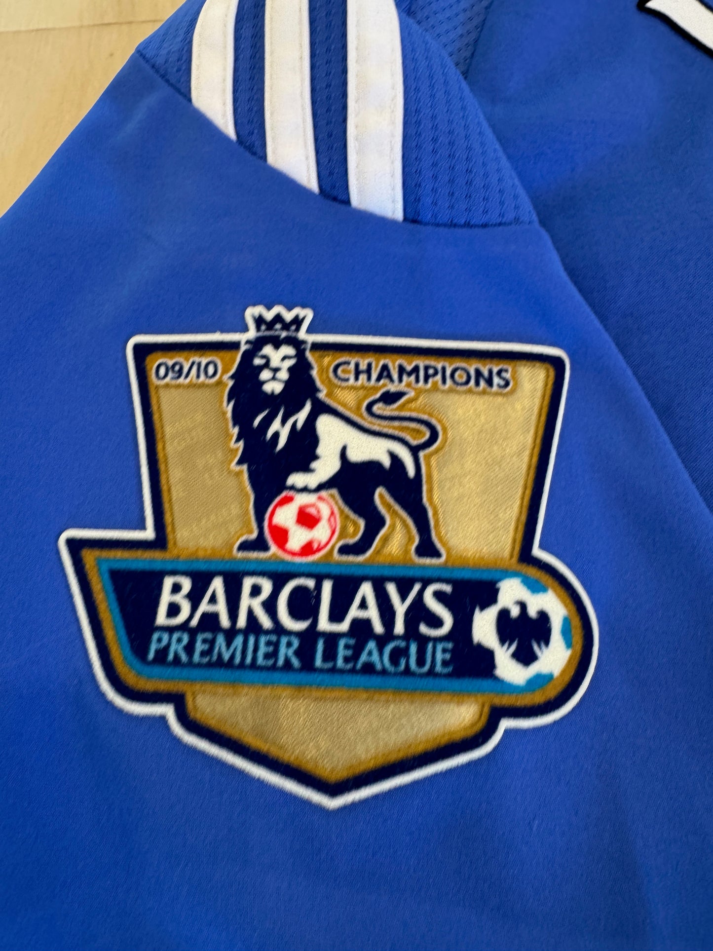 Chelsea 2010 Lampard #11 Home Shirt w/ Patches - L