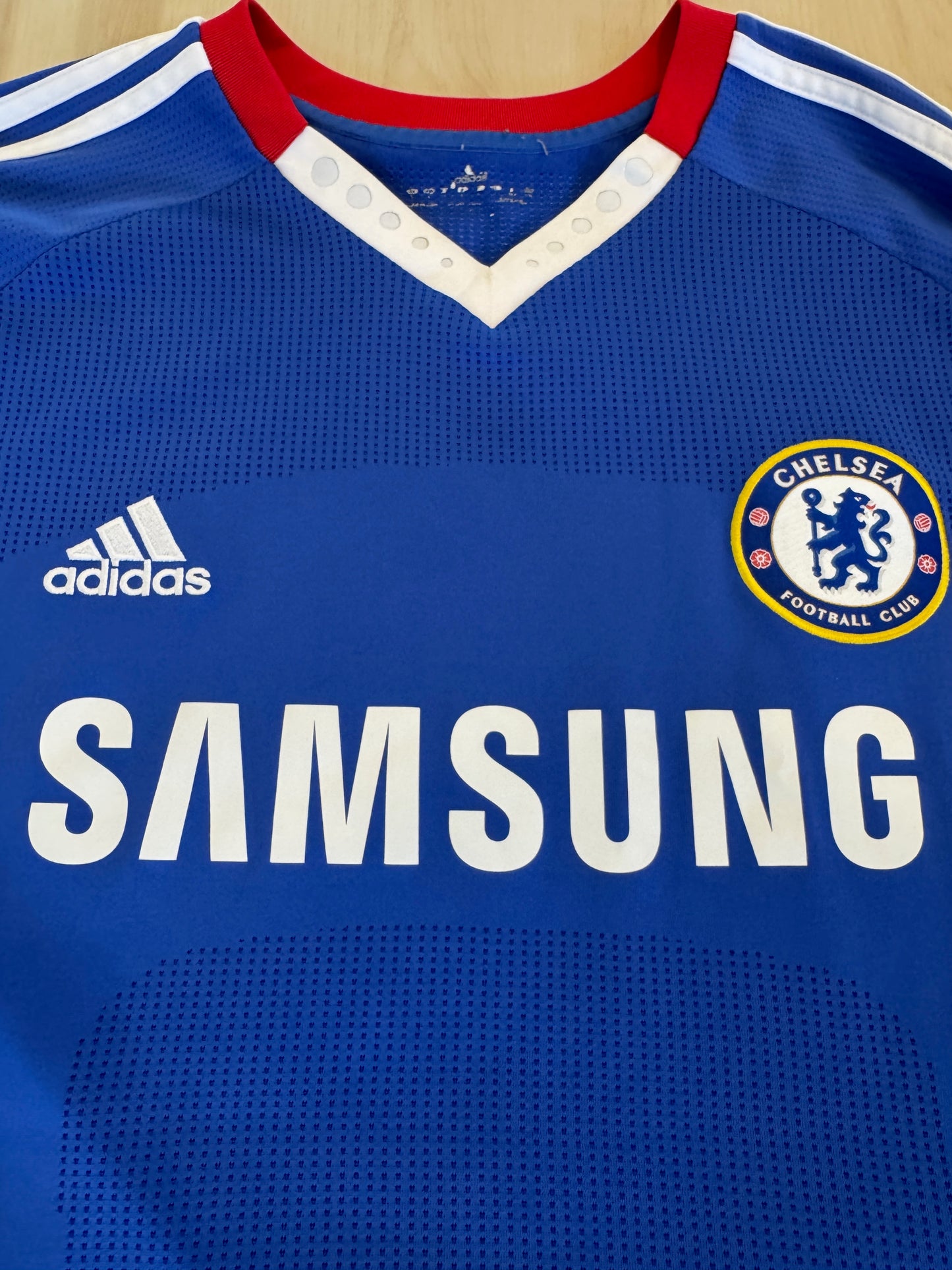 Chelsea 2010 Lampard #11 Home Shirt w/ Patches - L