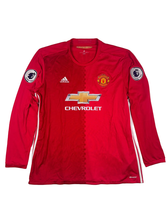 Manchester United 2016/17 Zlatan Ibrahimovic #9 Longsleeve Home Shirt - XXL
