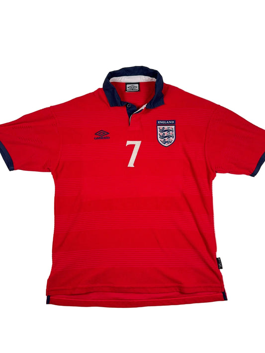 England 1999/01 David Beckham #7 Away Shirt - L