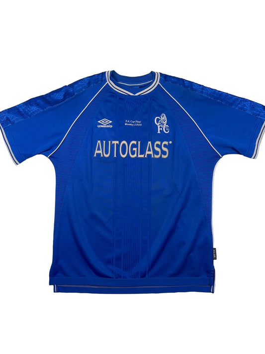 Chelsea 1999/01 Gianfranco Zola #25 FA Cup Final 2000 Home Shirt - XL