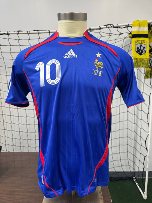 France 2006/07 Zinedine Zidane #10 Home Shirt | Retro Screamers