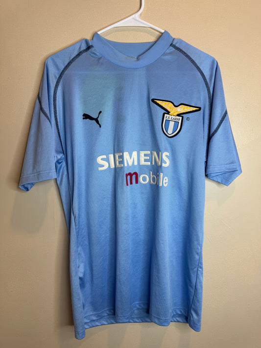 Lazio 2001/02 Gaizka Mendieta #30 Home Shirt | Retro Screamers