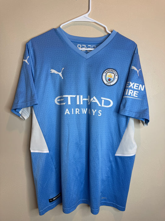 Manchester City 2021 Foden #47 Home Shirt - L