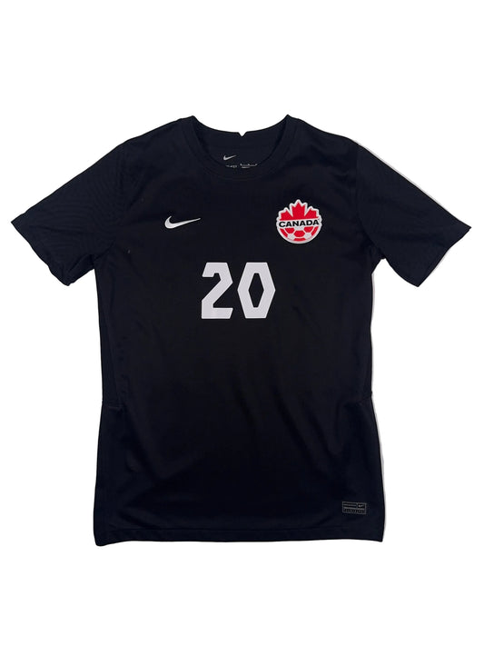 Canada 2022/23 Jonathan David #20 Away Shirt - M