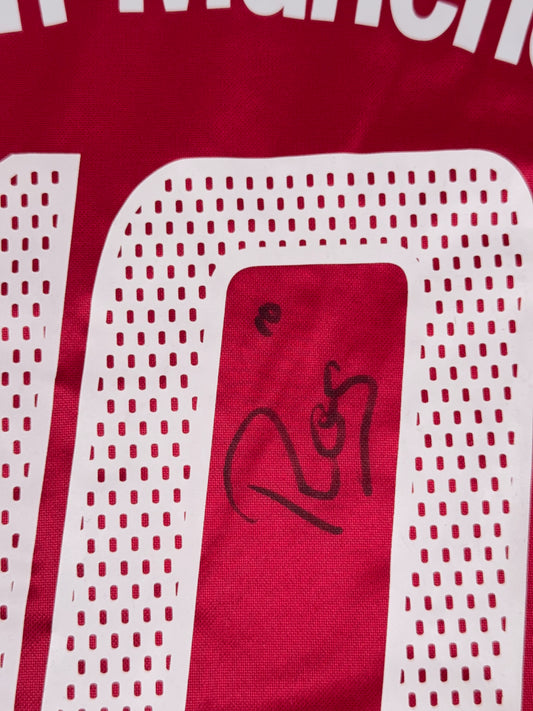 Bayern Munich 2003/04 Roy Makaay #10 Signed Home Shirt - L