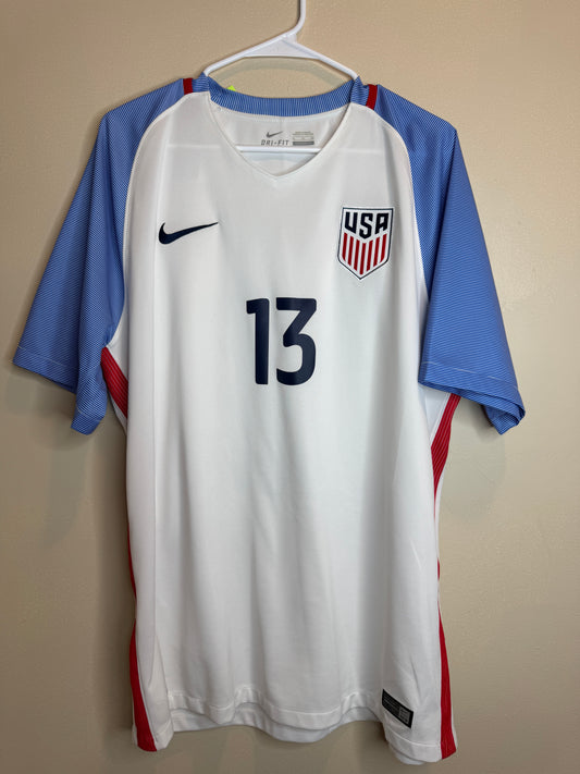 USA 2016/17 Ethan Finlay #13 Home Shirt | Retro Screamers