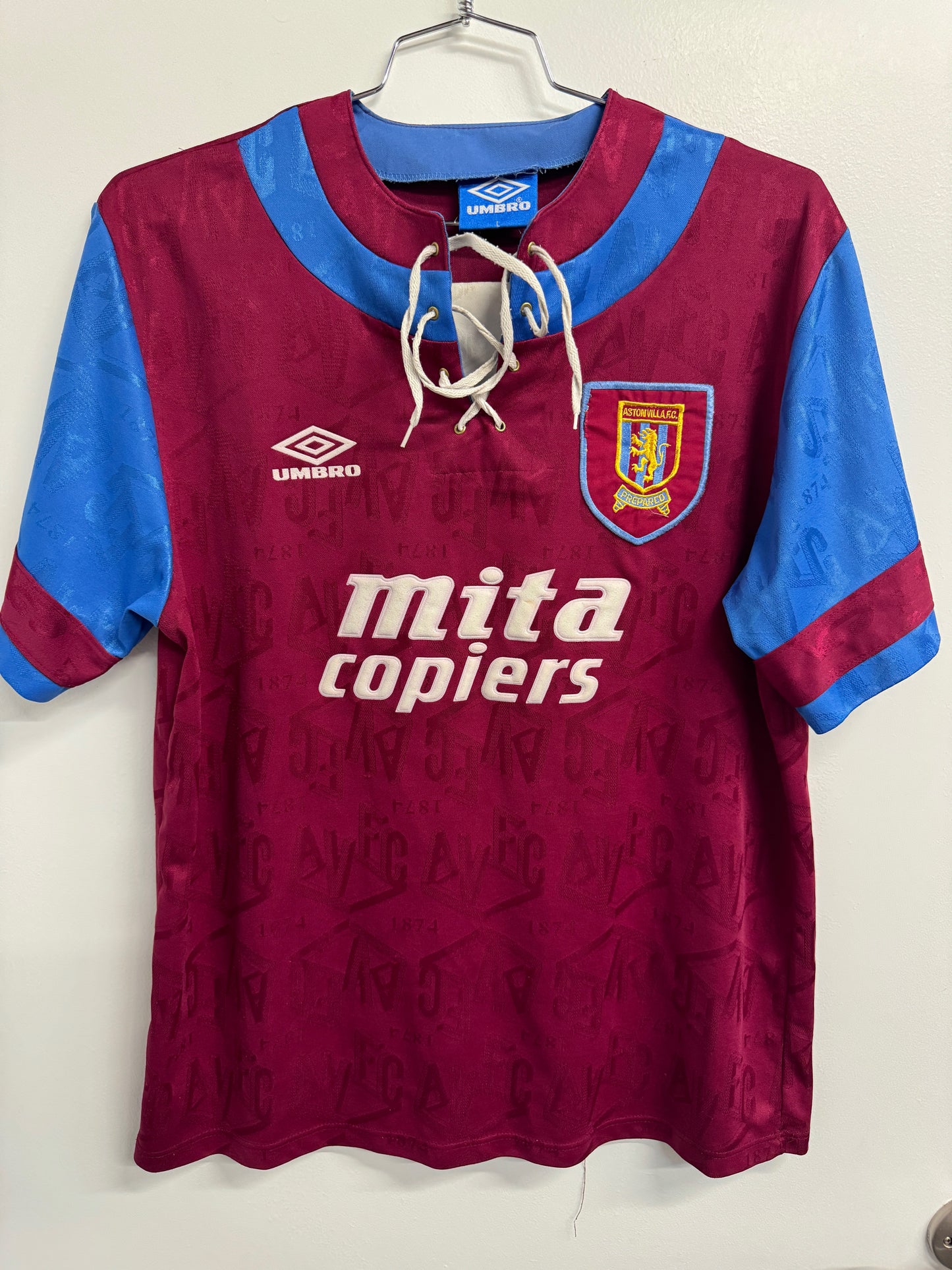 Aston Villa 1992 Home Shirt - L