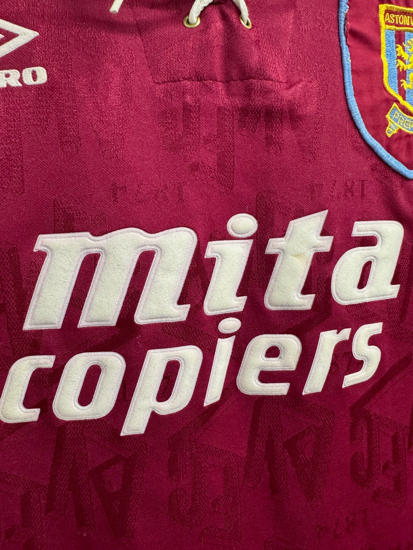 Aston Villa 1992 Home Shirt - L
