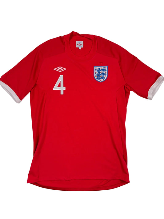 England 2010/12 Steven Gerrard #4 Away Shirt - L