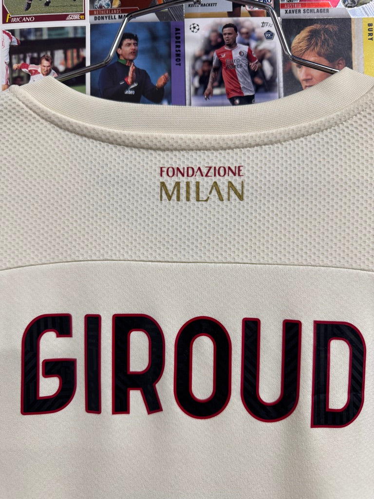 AC Milan 2021/22 Olivier Giroud #9 Away Shirt | Retro Screamers
