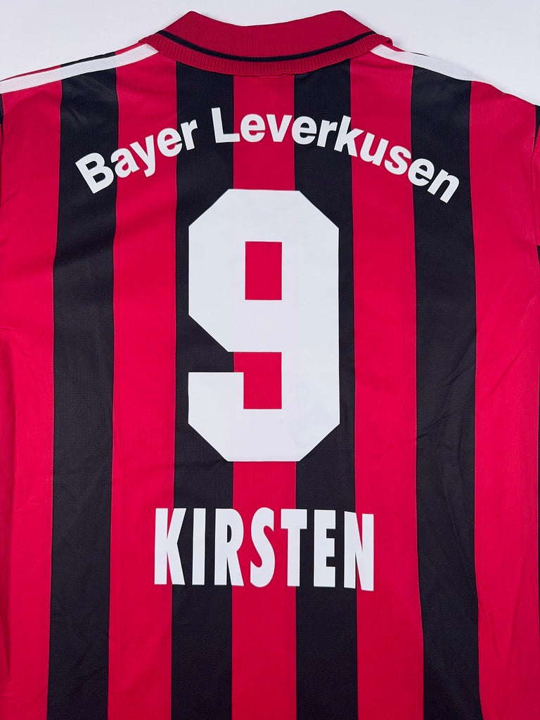 Bayer Leverkusen 1999/00 Ulf Kirsten #9 Match Prepared Home Shirt - XL