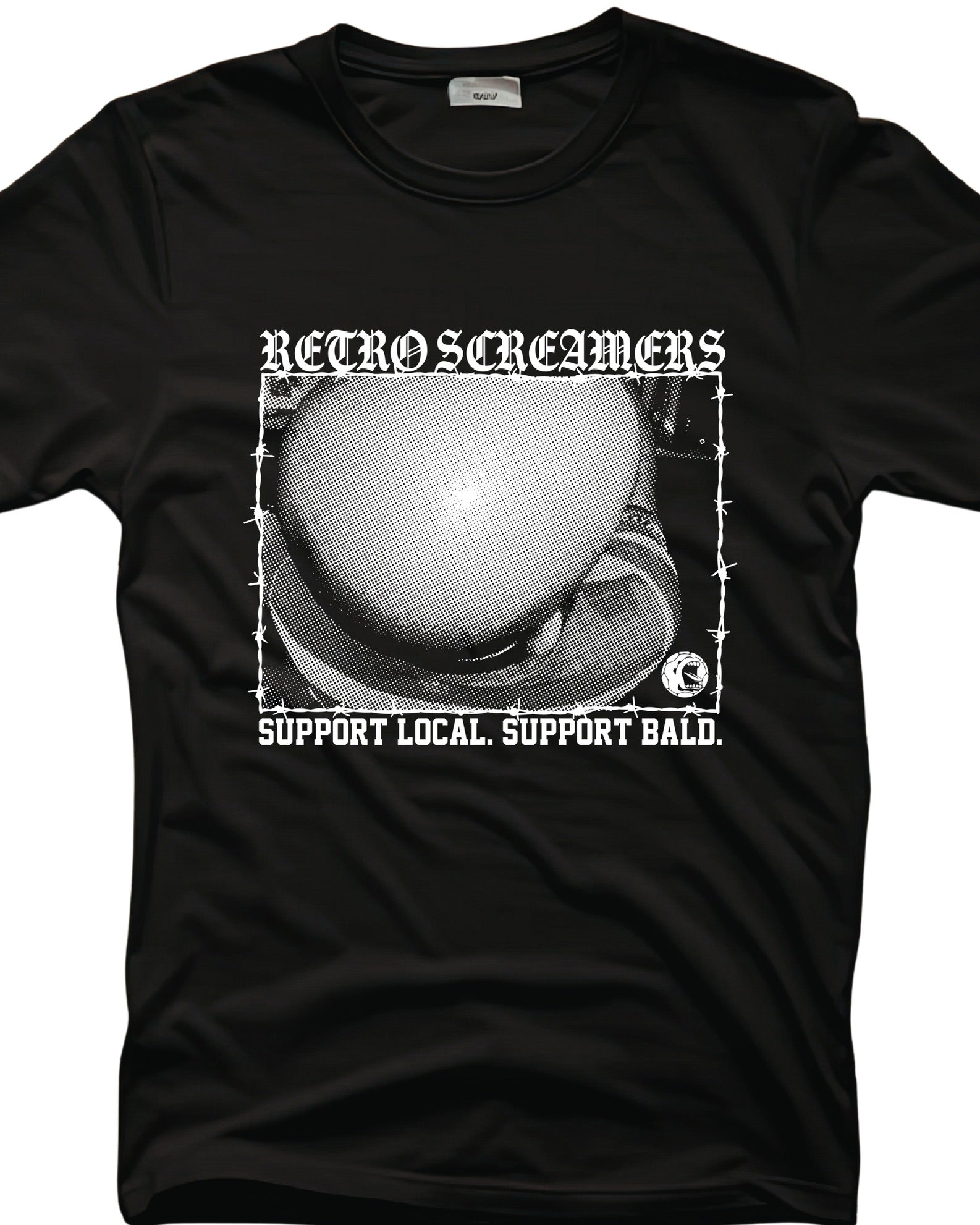 Glatzköpfige und lokale Retro-Screamers T-Shirt | Retro Screamers