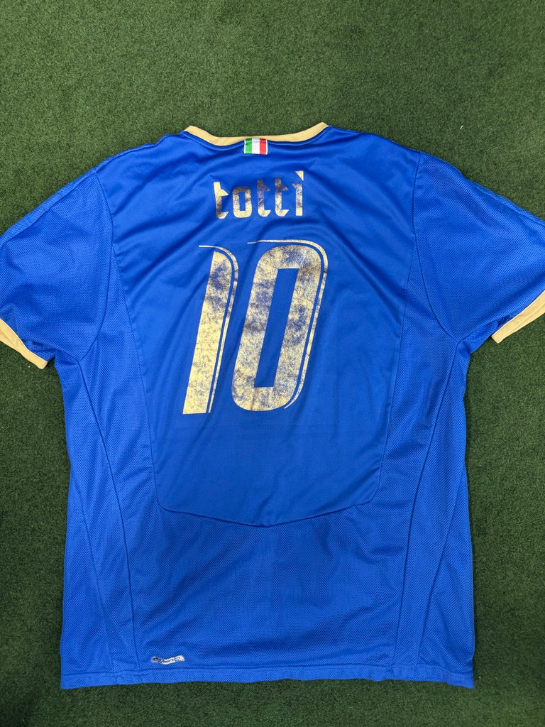 Italy 2007/08 Francesco Totti #10 Home Shirt | Retro Screamers