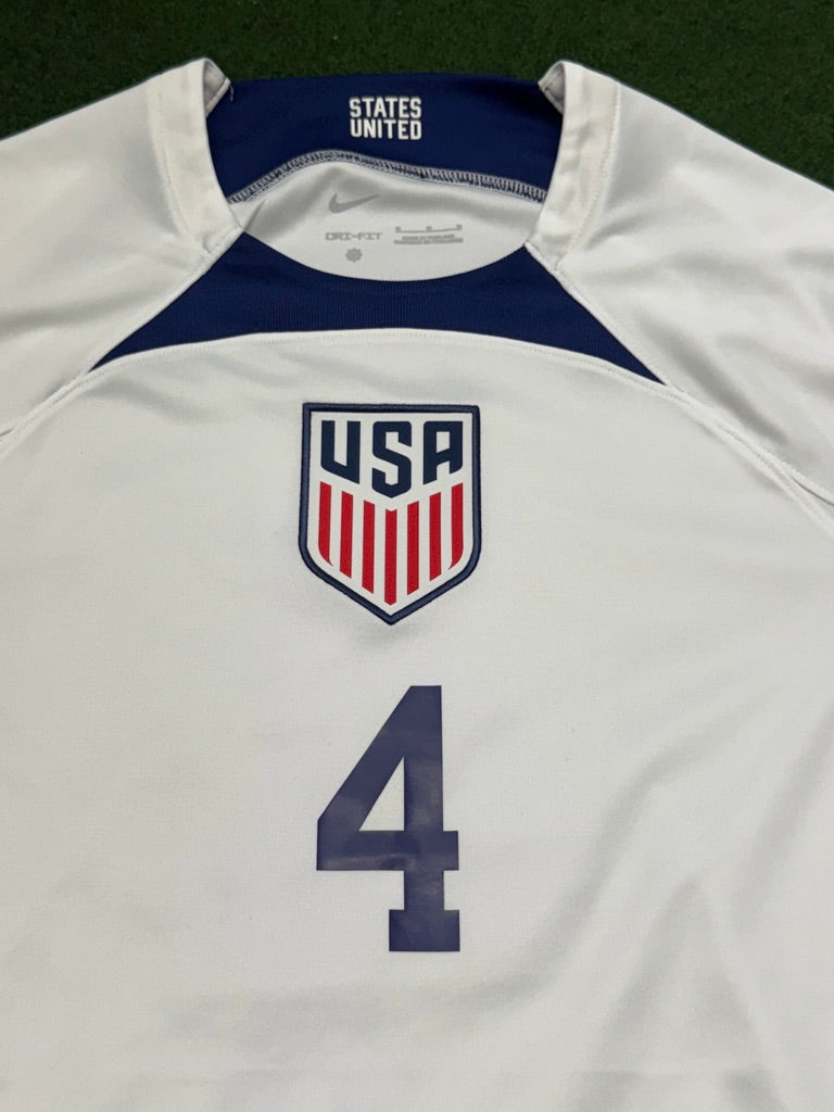 USA 2022 Tyler Adams #4 Home Shirt | Retro Screamers