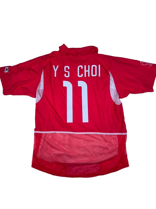 South Korea 2002/03 Y S Choi #11 Match Issue Home Shirt - XL