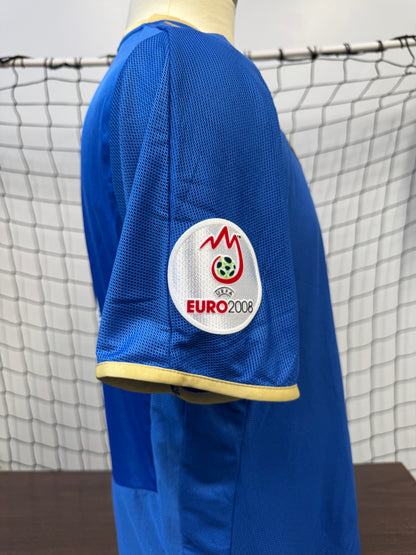 Italy 2008 Pirlo #21 Home w/ Euro 2008 patches - L