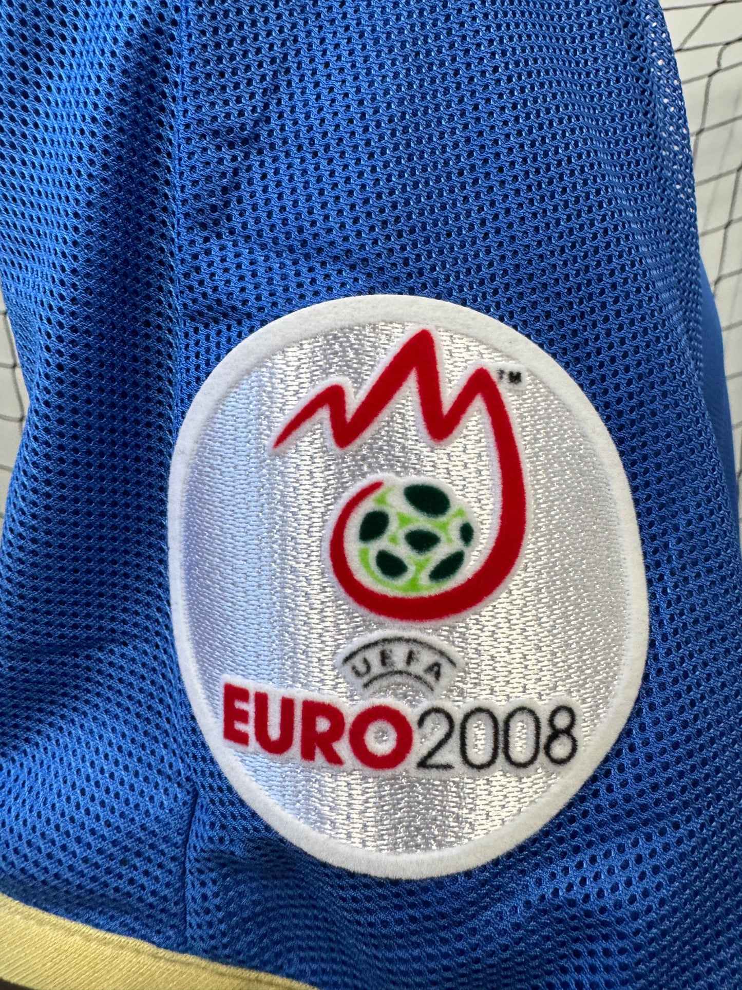 Italy 2008 Pirlo #21 Home w/ Euro 2008 patches - L