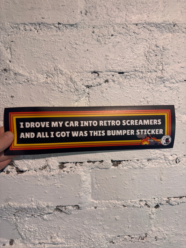 Drove My Car Bumper Sticker | Retro Screamers