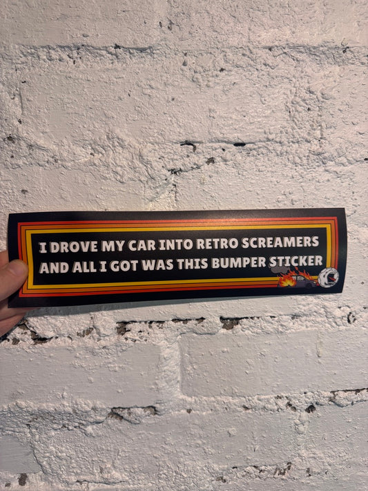 Drove My Car Bumper Sticker | Retro Screamers