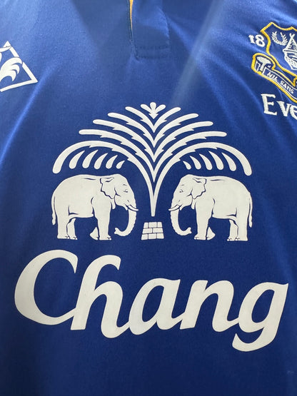 Everton 2011 Neville #18 Home w/ patches - XL