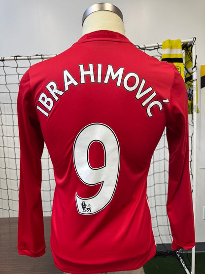 Manchester United 2016 Ibrahimovic #9 Home Longsleeve - S