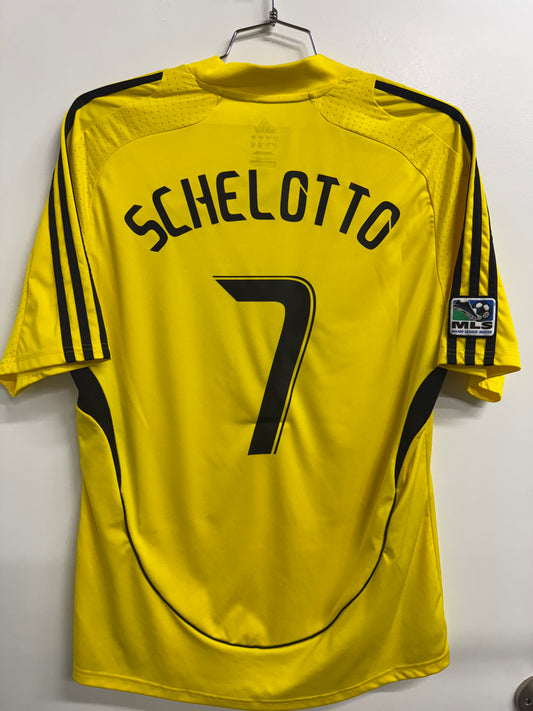 Columbus Crew 2008/10 Guillermo Barros Schelotto #7 Home Shirt | Retro Screamers