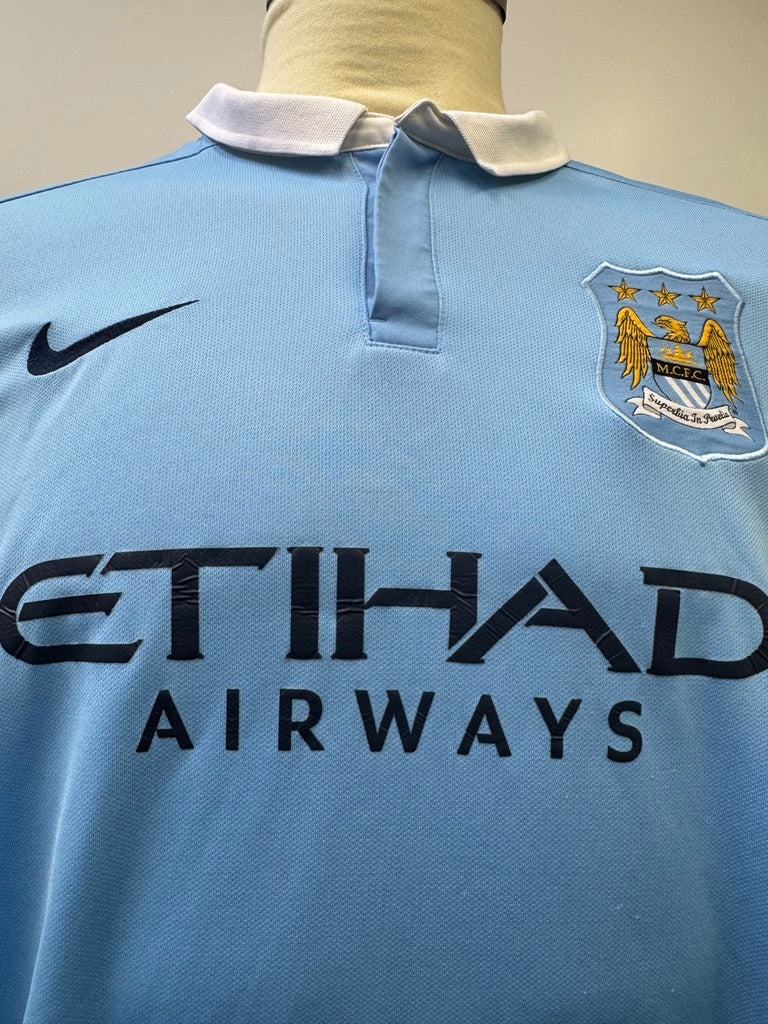 Manchester City 2015 Home Longsleeve - XXL