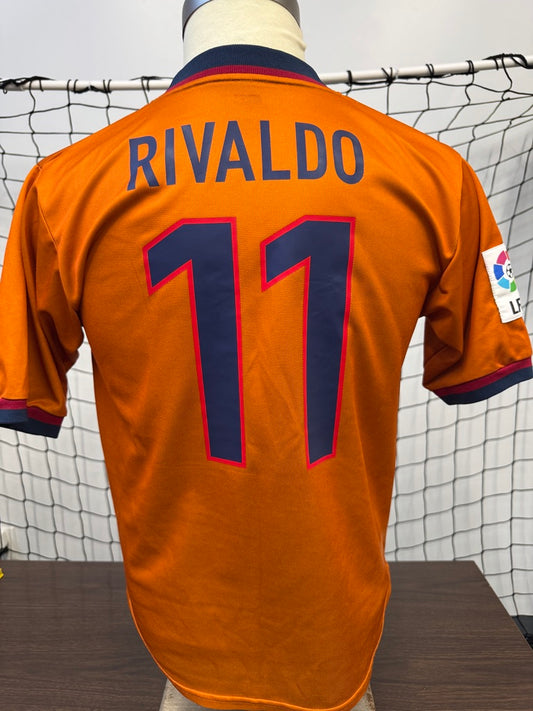 Barcelona 1998 Rivaldo #11 3rd shirt - M