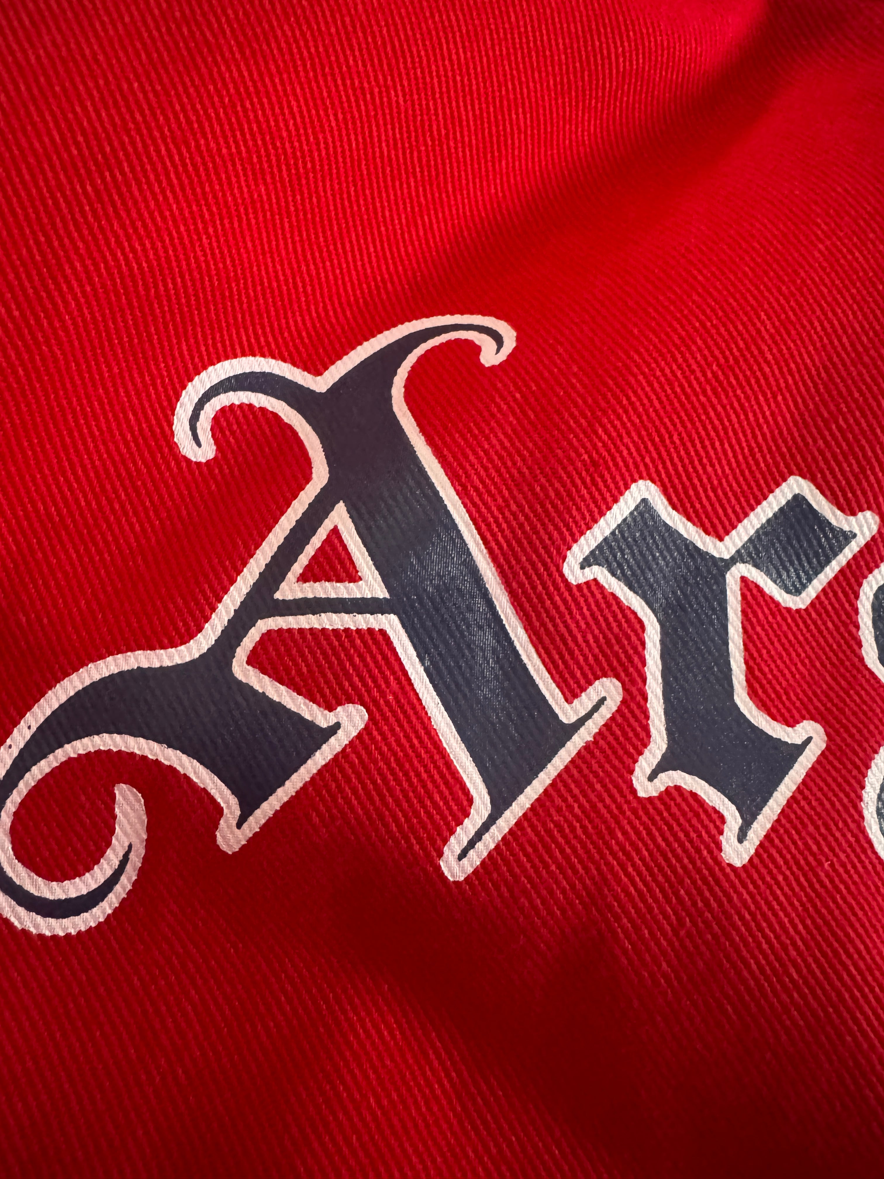 Arsenal 1994/95 Red Denim Drill Jacket | Retro Screamers