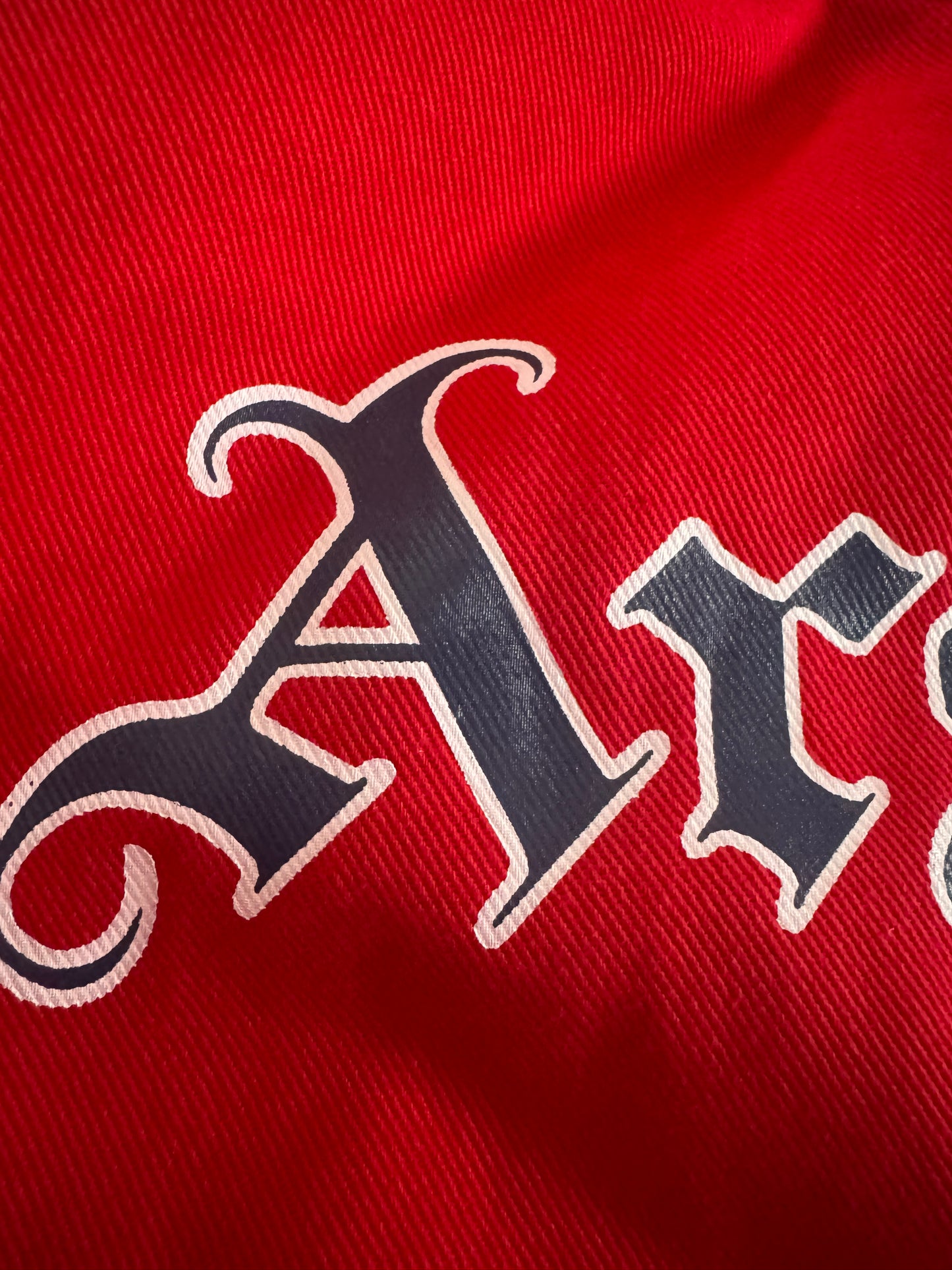 Arsenal 1994 Red Denim Drill Jacket - L