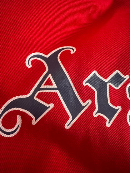Arsenal 1994 Red Denim Drill Jacket - L